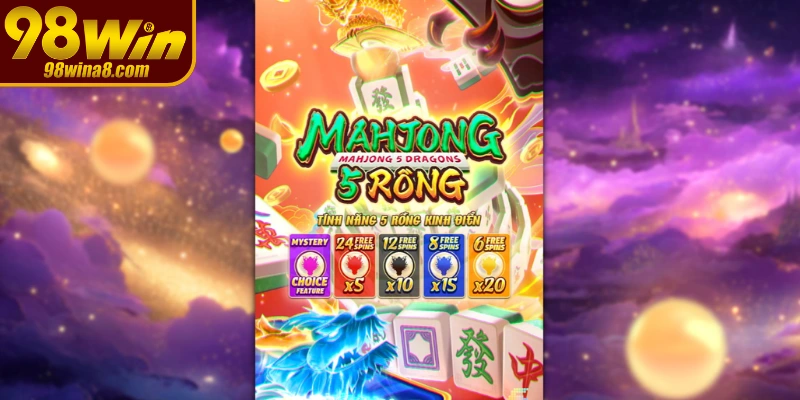 Mahjong 5 Dragons nổi bật phong cách nổ hũ 98WIN