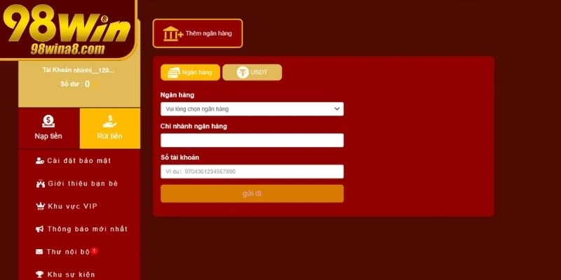 Giao dịch bị từ chối nếu chưa đủ điều kiện