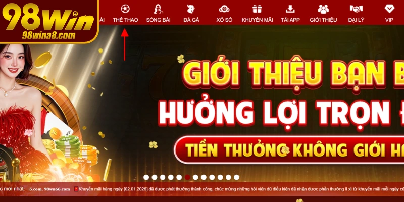 Khám phá ưu điểm nổi bật sảnh thể thao 98WIN