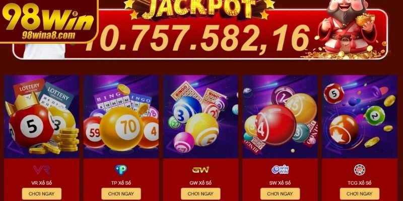 Sảnh xổ số 98WIN đa dạng hình thức dự đoán minh bạch